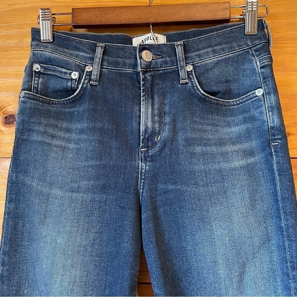 Agolde Sophie High Rise Crop Skinny Jeans in Claremont 26 - Picture 4 of 10